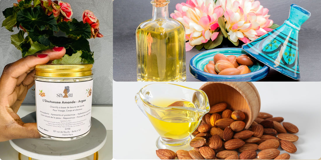 Les Bienfaits de la Chantilly Onctueuse Amande -Argan au beurre de Karité, Mangue et aux huiles végétales d'Amande douce et d'Argan pure du Maroc - Siyiri