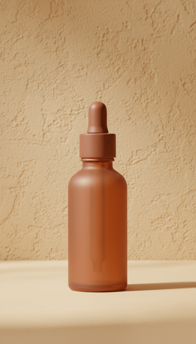 Huile de soin nutritive flacon compte-gouttes terracotta - SIYIRI