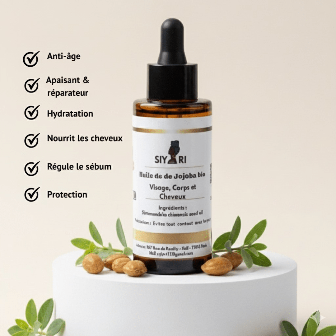 Huile Végétale bio de Jojoba - 50 ml - SIYIRI