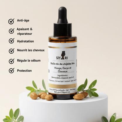 Huile Végétale bio de Jojoba - 50 ml - SIYIRI