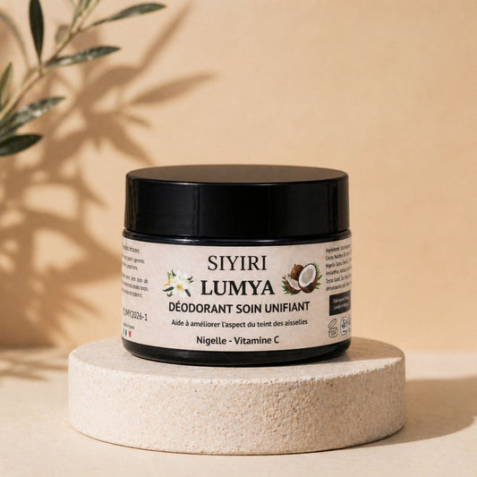 Déodorant Naturel LUMYA – Anti - odeur & Soin Unifiant Aisselles | Nigelle & Vitamine C - SIYIRI