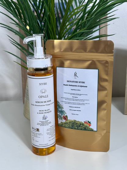 DUO SIGNATURE SIYIRI & SERUM DE SOIE OPALE | Rituel Teint Lumineux Naturel - SIYIRI