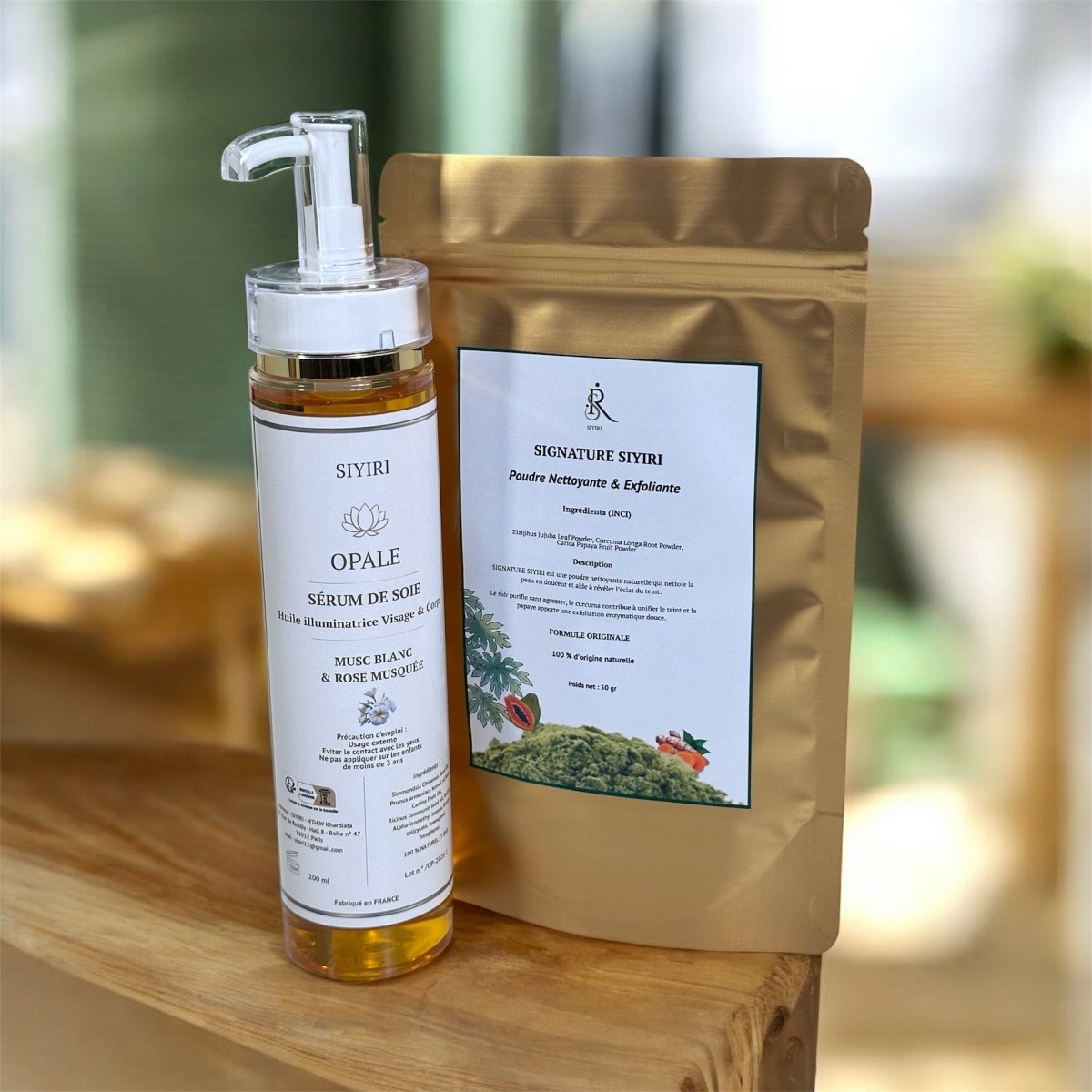 DUO SIGNATURE SIYIRI & SERUM DE SOIE OPALE | Rituel Teint Lumineux Naturel - SIYIRI