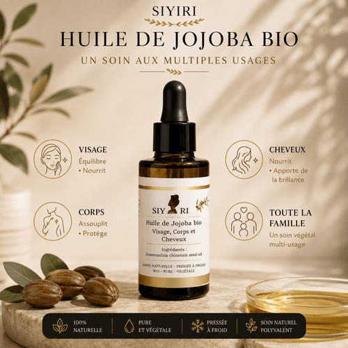 Huile Végétale de Jojoba bio - 50 ml - SIYIRI