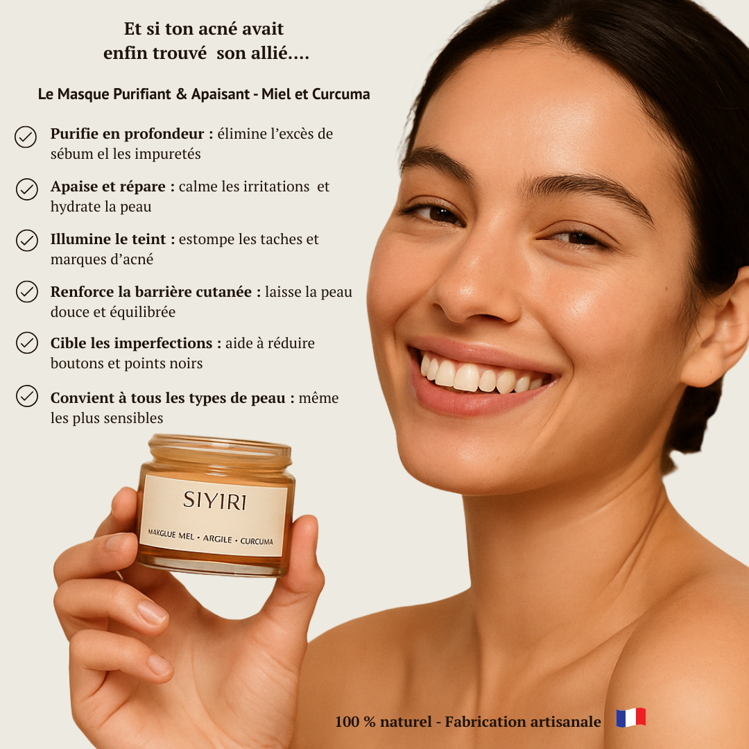 Masque Visage Purifiant Miel & Curcuma - Siyiri