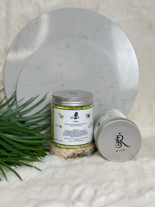 SIYIRI Chantilly au beurre de karité, d'Aloe Vera et huile de Jojoba Chantilly de karité : L'Aloe 250 ml