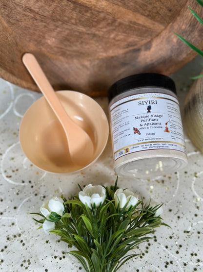 SIYIRI Masque pour visage prêt à l'emploi Masque Visage Purifiant Miel & Curcuma