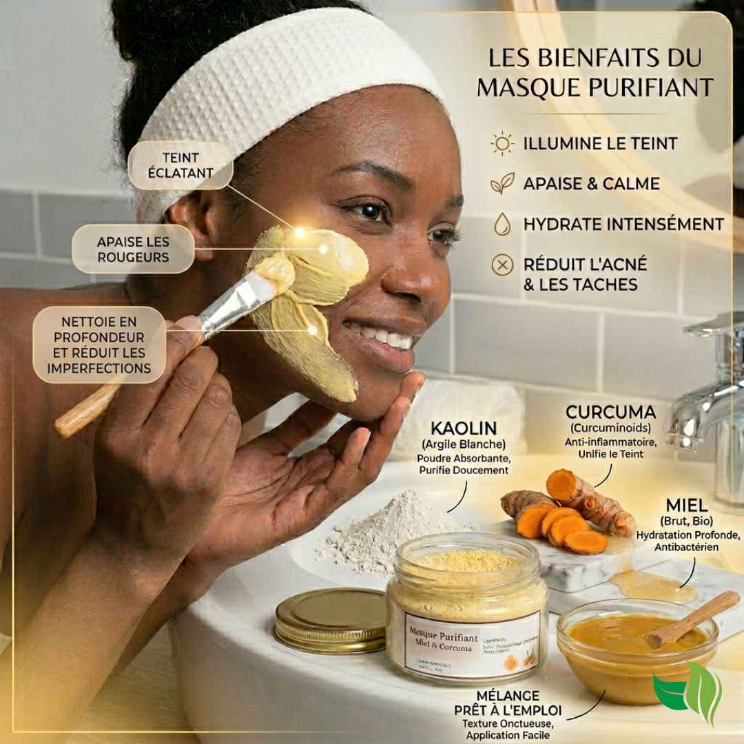 Masque Visage Purifiant Miel & Curcuma